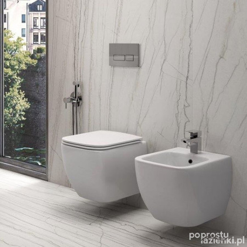Metropolitan miska wc podwiesz. rimless 52,5x33,7 cm biały połysk  RAK Ceramics (MP13AWHA,MEWC00009)