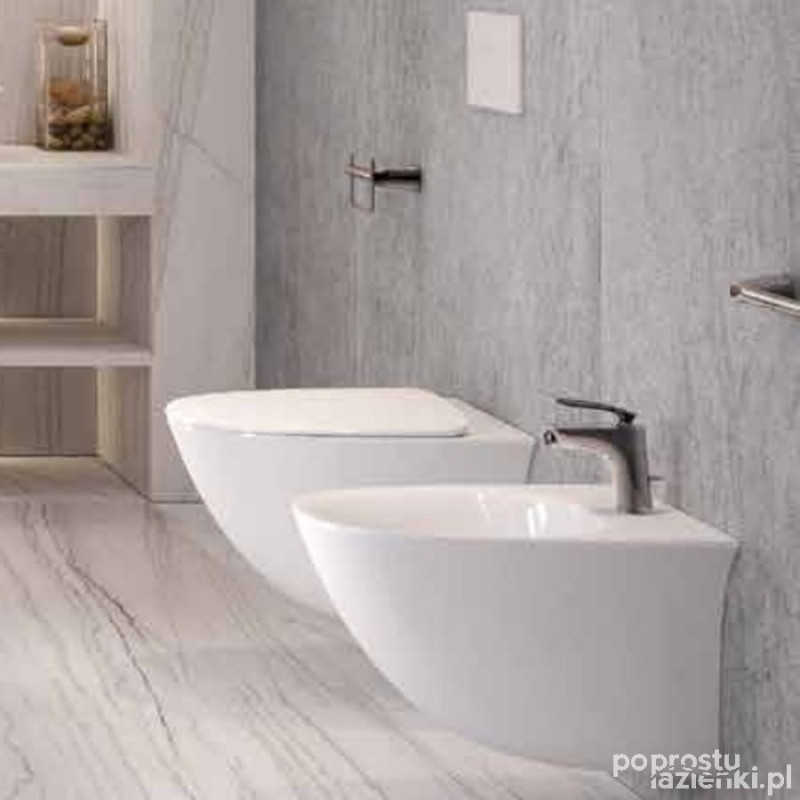 Bidet podwieszany 52x38 cm biały połysk Sensation RAK Ceramics (SENBD2101AWHA)