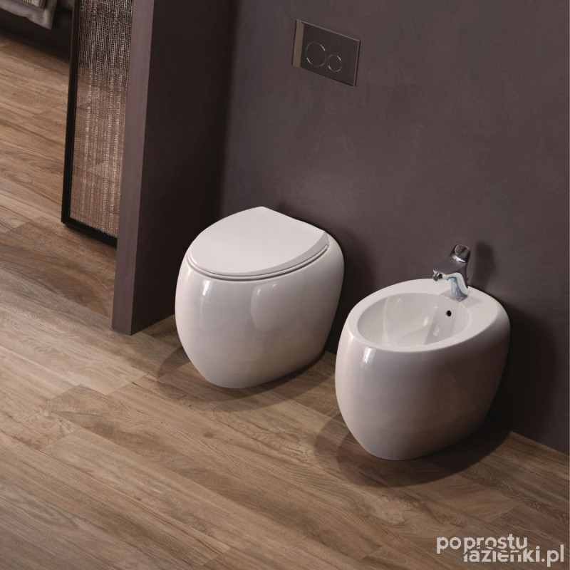 Cloud bidet stojący 56x40cm biały połysk Rak - cloud RAK Ceramics (CLOBD2015AWHA)