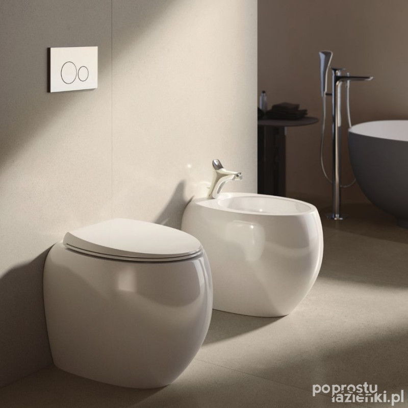 Cloud miska wc stojąca rimless 56x40cm biały połysk Rak - cloud RAK Ceramics (CLOWC1346AWHA)