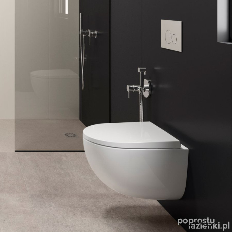 Zestaw  miska z deską wc podwiesz. rimless 52cm Des RAK Ceramics (DES1SET)