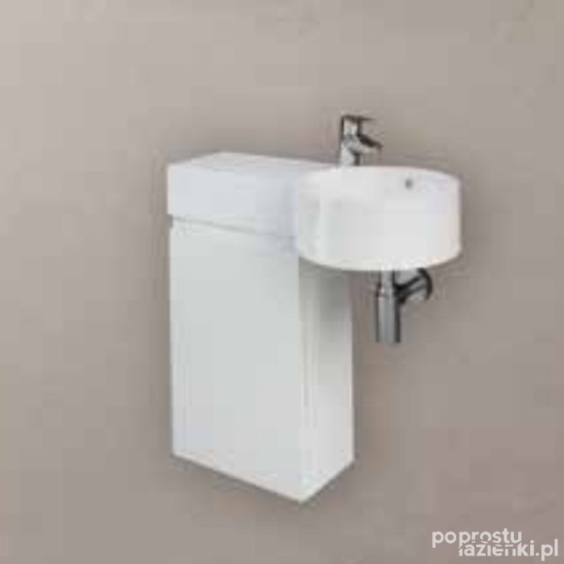 Zestaw petit umywalka okrąg blatl, szafkajoy biały Rak - petit RAK Ceramics (PET177JOY040PWH)