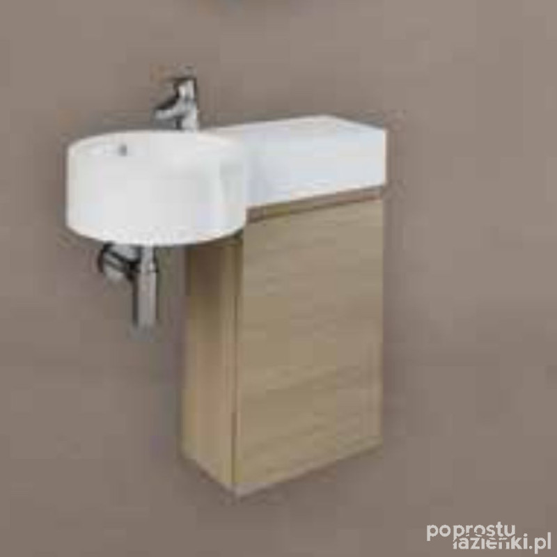 Zestaw petit umywalka okrąg blatp, szafka joy sok Rak - petit RAK Ceramics (PET277JOY040SOK)