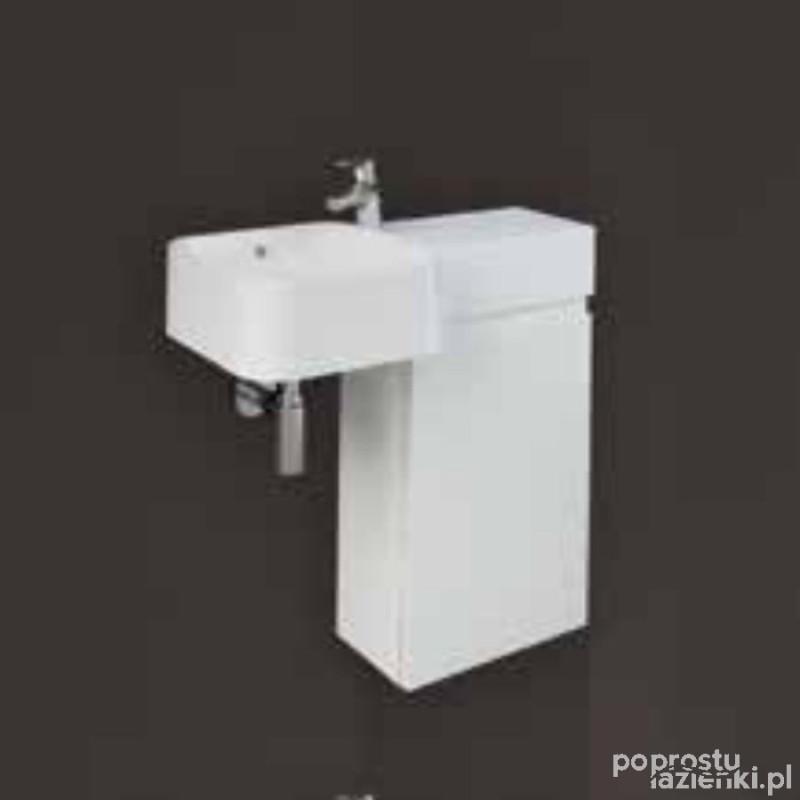 Zestaw petit umywalka kwadrat p, szafka joy biały Rak - petit RAK Ceramics (PET477JOY040PWH)