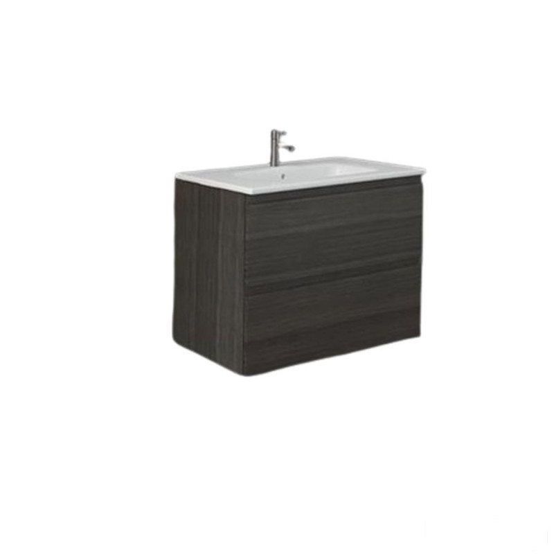 Zestaw  umywalka i szafka 80cm moka walnut Joy RAK Ceramics (SETJOYWH080MOK)