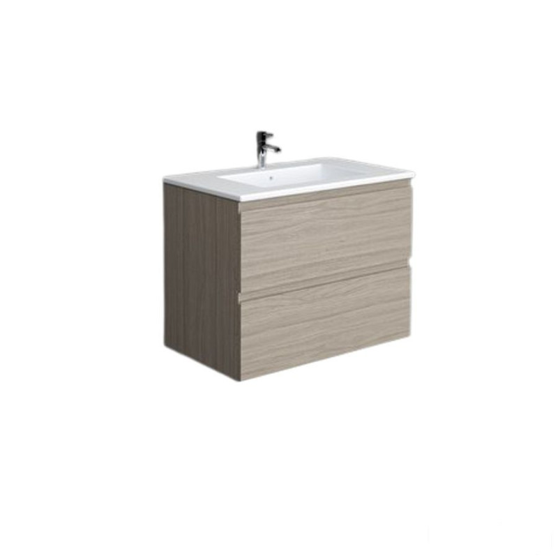 Zestaw  umywalka i szafka 80cm elm grey Joy RAK Ceramics (SETJOYWH080EGY)
