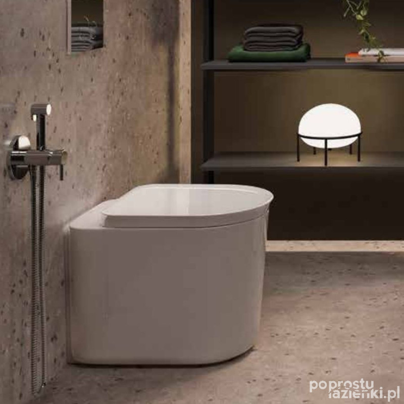 Valet miska wc stojąca 56x36,3 cm rimless biały połysk Rak - valet RAK Ceramics (VALWC1347AWHA)