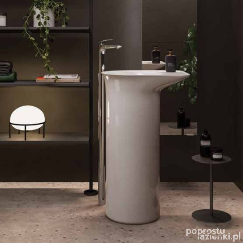 Valet umywalka wolnostojąca 53x39,5x90 cm blat p odpływ do podłogi biały połysk Rak - valet RAK Ceramics (VALFS5300AWHA)