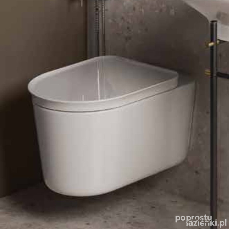 Valet miska wc podwieszana rimless 56x36,3 cm biały połysk Rak - valet RAK Ceramics (VALWC1446AWHA)