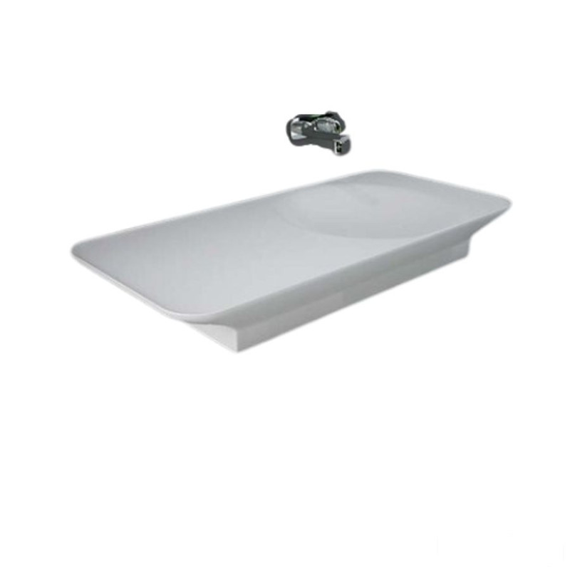 Valet umywalka podwieszana & nablatowa 112x50,5 cm blat l biały mat Rak - valet RAK Ceramics (VALWB11300500A)
