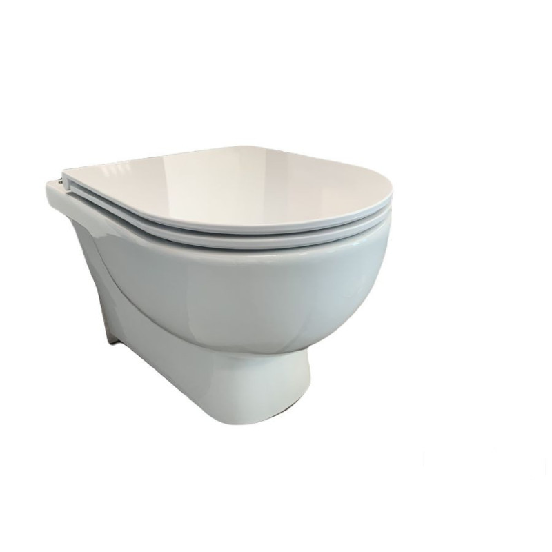 Zestaw  miska wc podwieszana rimless & deska wc slim w/o masm Tonique RAK Ceramics (TONI4SET)