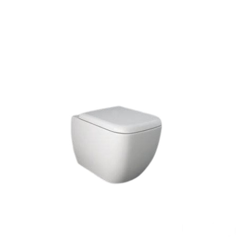 Zestaw  miska wc podwiesz. rimless & deska wc  biały połysk Metropolitan RAK Ceramics (METR2SET)