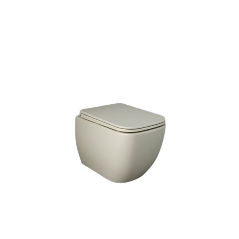 Metropolitan miska wc podwieszana rimless beż mat (505) Feeling RAK Ceramics (MP13505A)