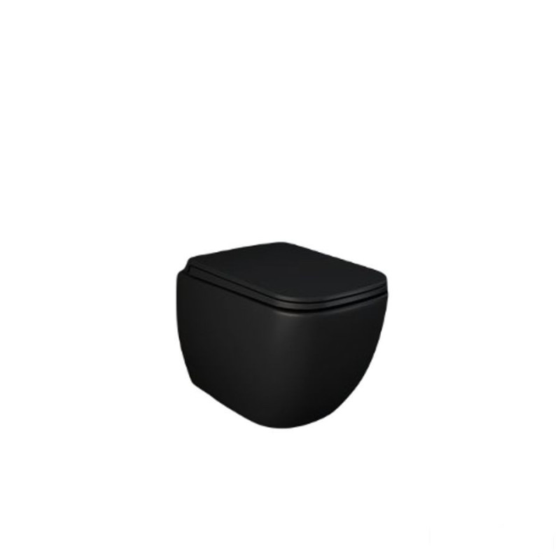 Metropolitan miska wc podwieszana rimless czarny mat (504) Feeling RAK Ceramics (MP13504A)