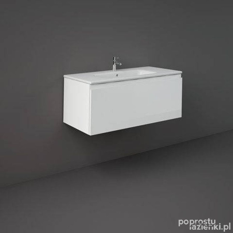 Zestaw joy umywalka & szafka uno joy podumywalkowa podwieszana 100 biała Joy RAK Ceramics (SETJOYUNOWH100PWH)