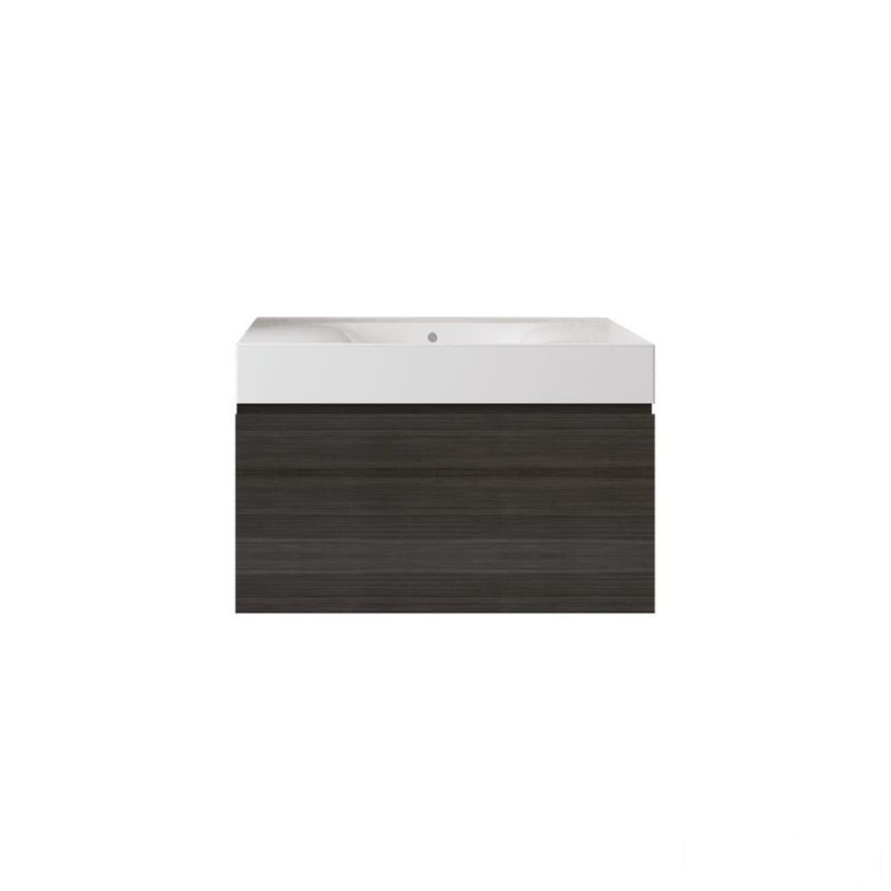 Zestaw des umywalka bez otworu & szafka uno joy  podumywalkowa podwieszana 80 moka walnut Joy RAK Ceramics (SETDESUNOWH080MOK)
