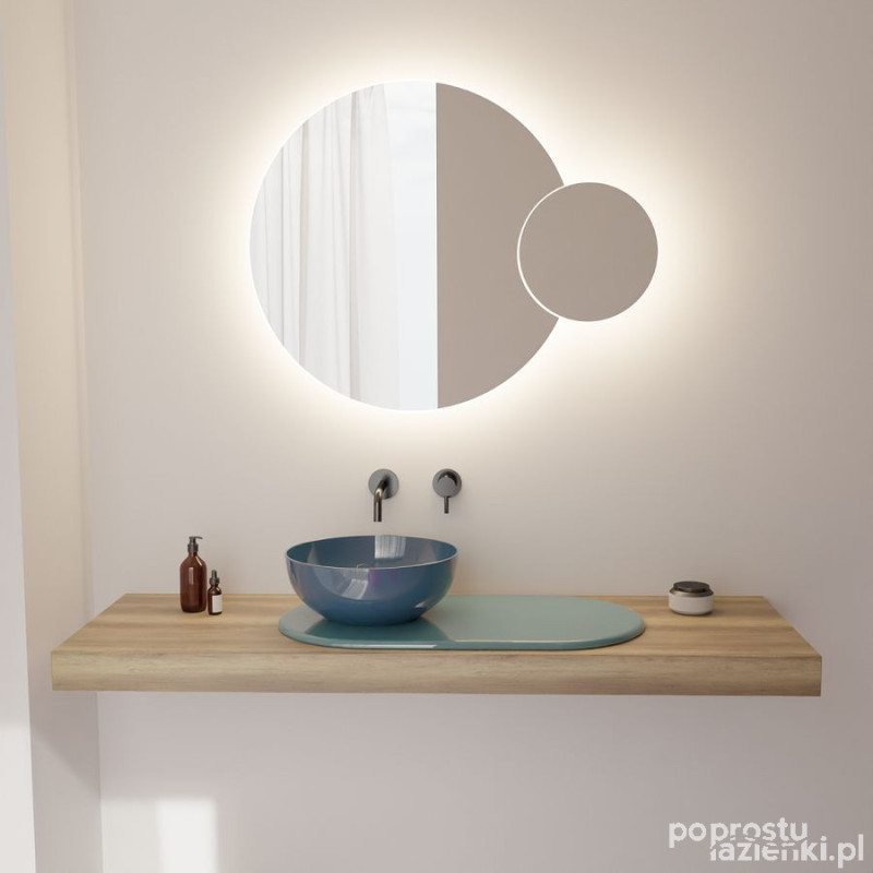 Lustro podwójny okrąg led 90+30 cm Vitruvit RAK Ceramics (SPD9030)