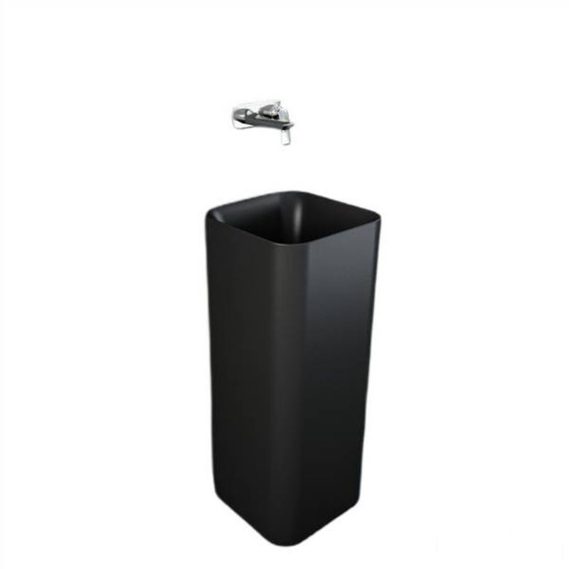 Rak ceramics petit umywalka wolnostojąca kwadrat 36 cm czarny mat Rak - petit RAK Ceramics (PETFS23600504A)