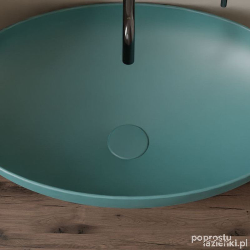 Korek klik-klak z maskownicą ceramiczną w wybranym kolorze Vitruvit RAK Ceramics (VITPILPLATE)