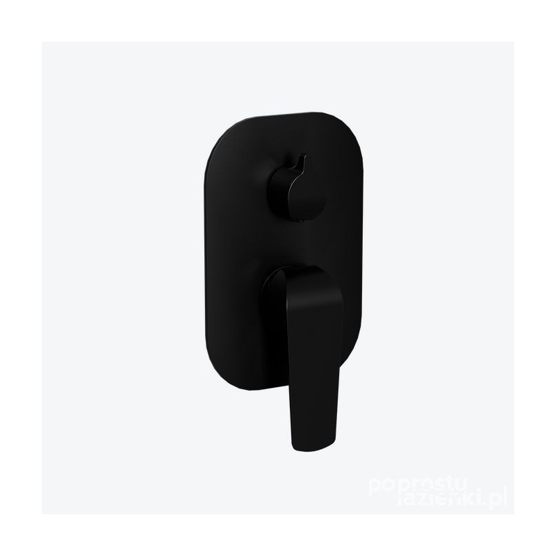 Bateria prysznicowo-wannowa podtynkowa czarny Soft Clever 2.0 Excellent (AREX.4145BS)