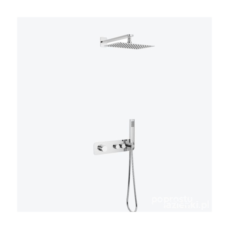 Zestaw prysznicowo-wannowy podtynkowy 2 funkcyjny Krotos Excellent (AREX.SET.8035CR)