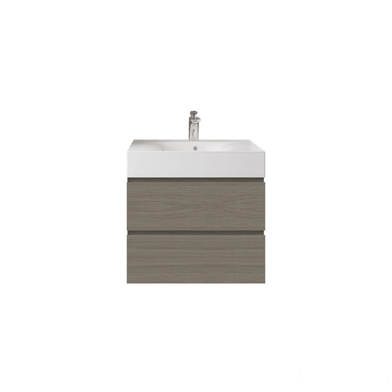 Zestaw des umywalka z otworem & szafka joy podumywalkowa podwieszana 60 grey elm Joy RAK Ceramics (undefined)