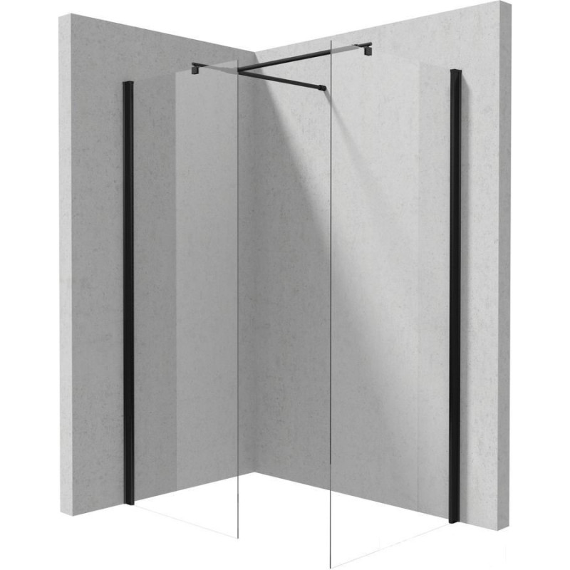 Kabina walk-in (dwie ścianki: 80 cm + 40 cm) Kerria Deante (KTS N84P + KTS N38P)