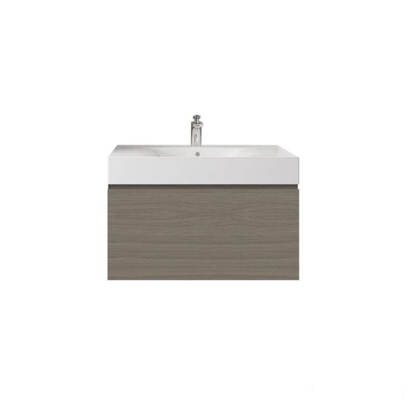 Zestaw des umywalka z otworem & szafka uno joy podumywalkowa podwieszana 80 grey elm Joy RAK Ceramics (undefined)