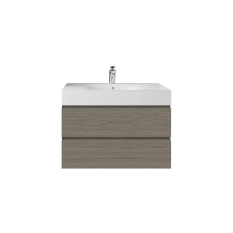 Zestaw des umywalka z otworem & szafka joy  podumywalkowa podwieszana 80 grey elm Joy RAK Ceramics (undefined)