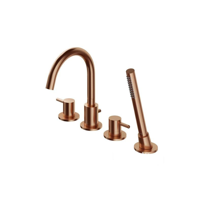 Bateria wannowa 4-otworowa Y miedź szczotkowana Omnires (Y1232CPB)