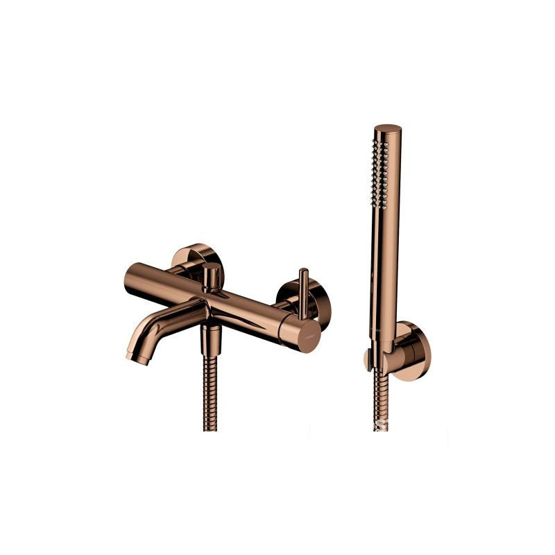 Bateria wannowa z zestawem prysznicowym Y miedź Omnires (Y1231CP)