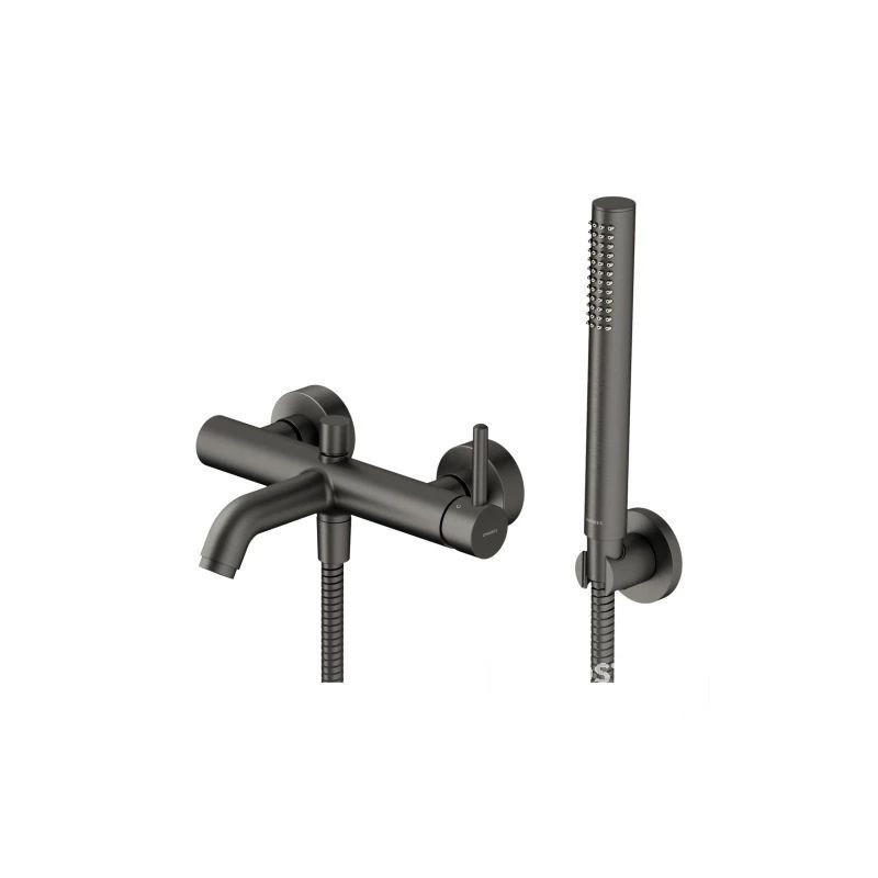 Bateria wannowa z zestawem prysznicowym Y grafit Omnires (Y1231GR)