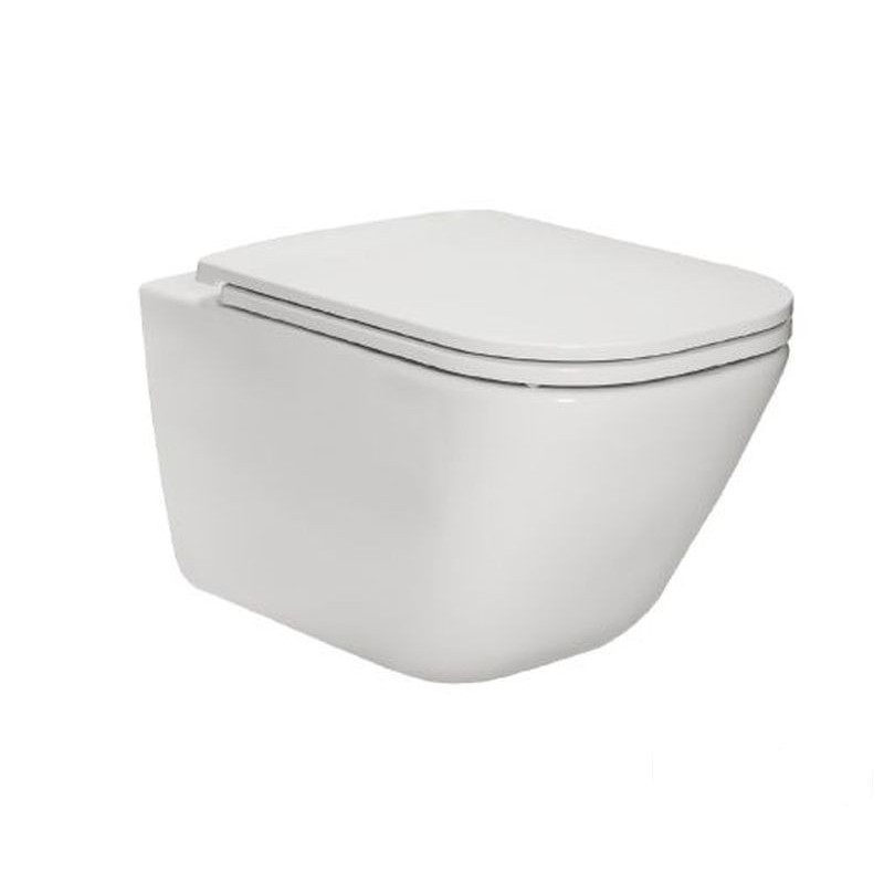 Miska podwieszana Gap Rimless Square z deską wolnoopadającą slim Roca (A34H470000)