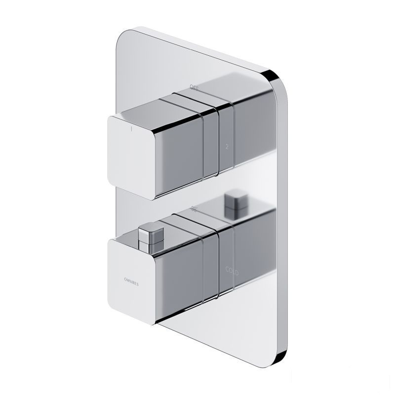 Bateria prysznicowo-wannowa podtynkowa chrom Parma Omnires (PM7436CR)