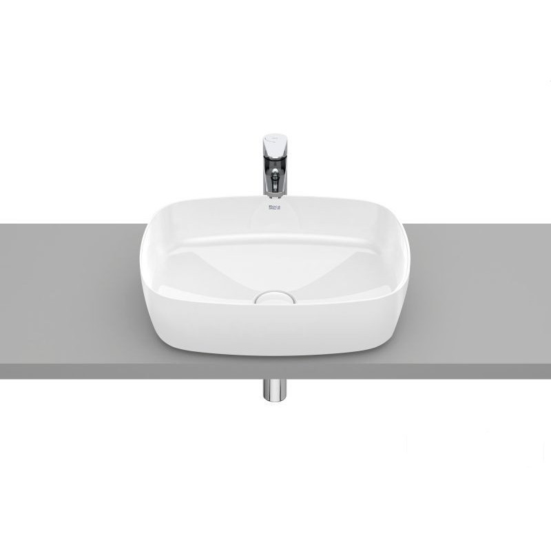 Umywalka nablatowa 50  cienkościenna Soft FINECERAMIC Inspira Roca (A327500000)