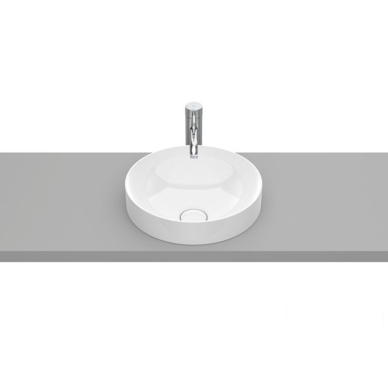 Umywalka blatowa 37 cienkościenna Round FINECERAMIC Inspira Roca (A32752R000)