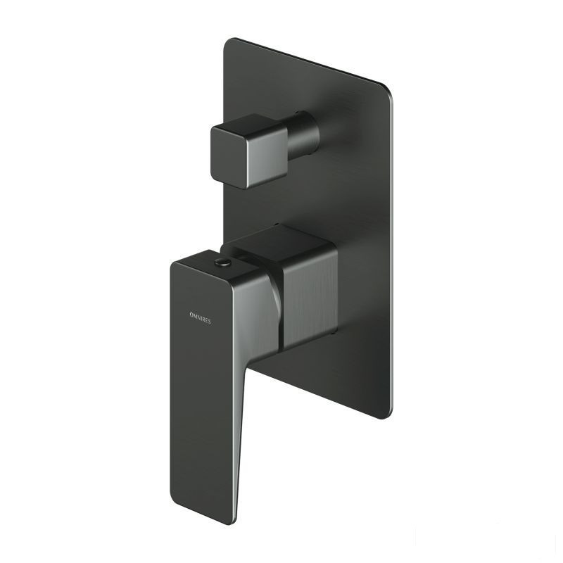 Bateria prysznicowo-wannowa podtynkowa grafit Parma Omnires (PM7435GR)