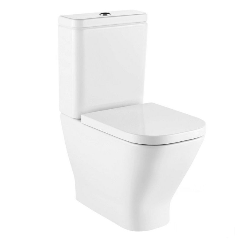 Miska WC do kompaktu Rimless SQUARE o/podwójny, przyścienna Gap Roca (A34273A000)