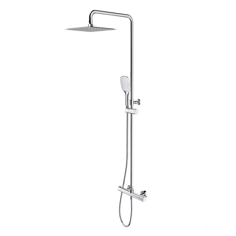 Termostatyczny system prysznicowy natynkowy Uni chrom Omnires (Y1244DCR)