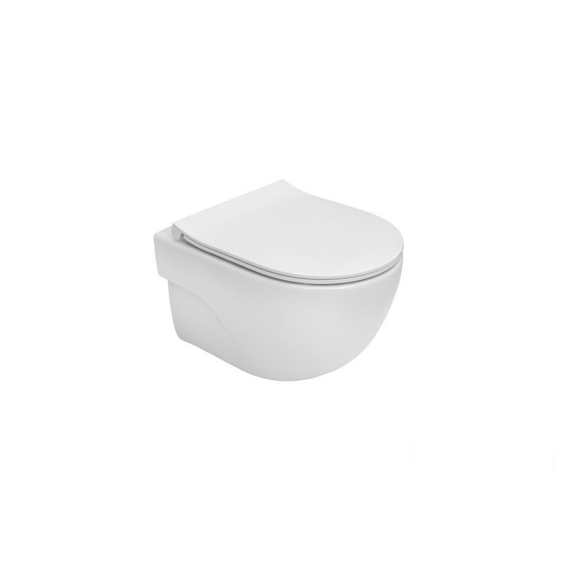 Miska WC podwieszana Compacto Rimless z deską wolnoopadającą SLIM Roca (A34H242000)