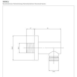 Przyłącze kątowe złoty...