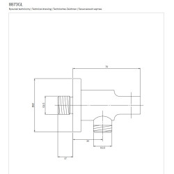 Przyłącze kątowe złoty...