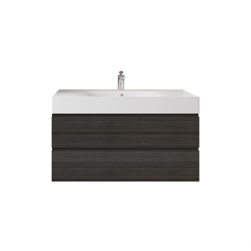 Zestaw des umywalka z otworem & szafka joy podumywalkowa podwieszana 100 moka walnut Joy RAK Ceramics (undefined)