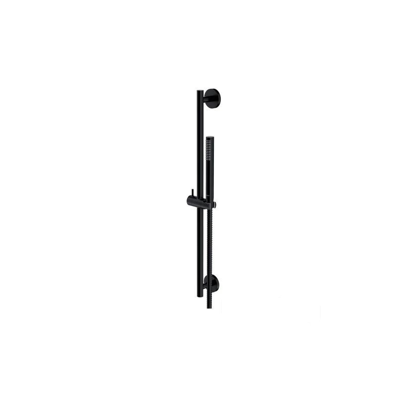 Zestaw prysznicowy suwany Microphone czarny Omnires (MICROPHONE-SBL)