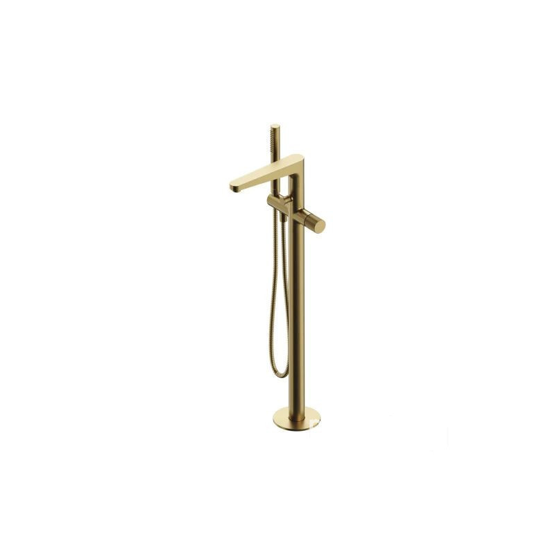 Bateria wannowa wolnostojąca Contour złoto szczotkowane Omnires (CT8033GLB)