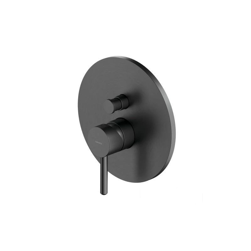 Bateria prysznicowo-wannowa podtynkowa Y grafit Omnires (Y1235GR)