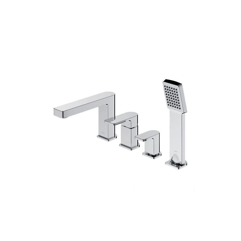Bateria wannowa 4-otworowa Baretti chrom Omnires (BA7832CR)