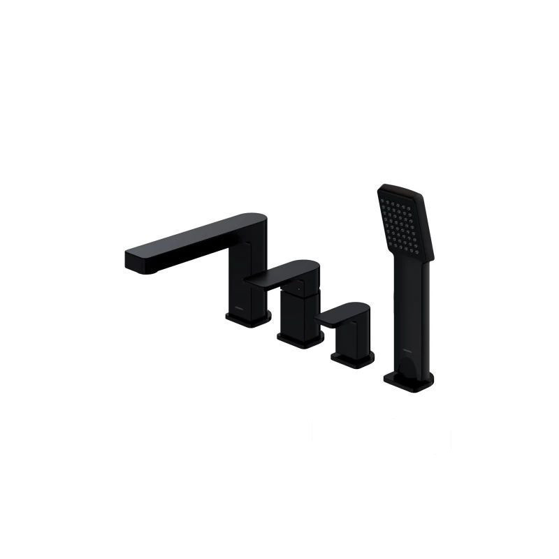 Bateria wannowa 4-otworowa Baretti czarny mat Omnires (BA7832BL)