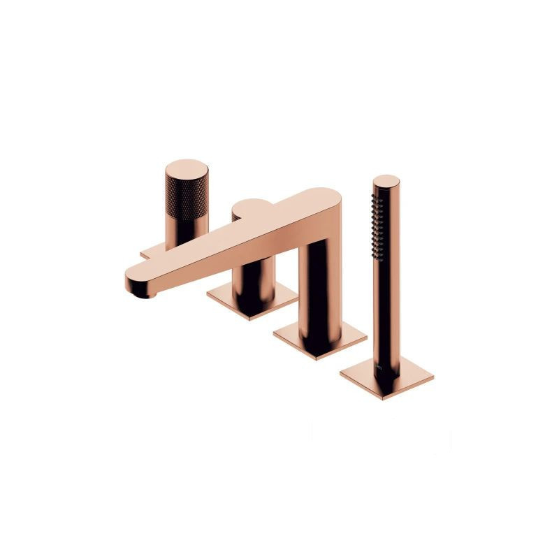 Bateria wannowa 4-otworowa Contour miedź szczotkowana Omnires (CT8032CPB)