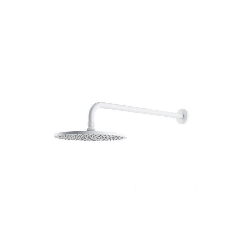 Deszczownica z ramieniem ø25 cm Slimline biały mat Omnires (WGSET1WM)